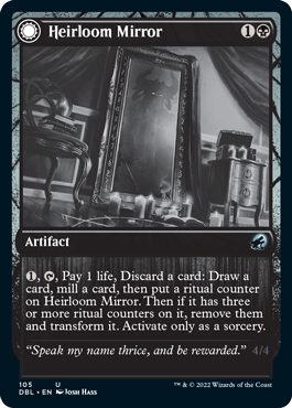 Heirloom Mirror // Inherited Fiend [Innistrad: Double Feature] [Foil]