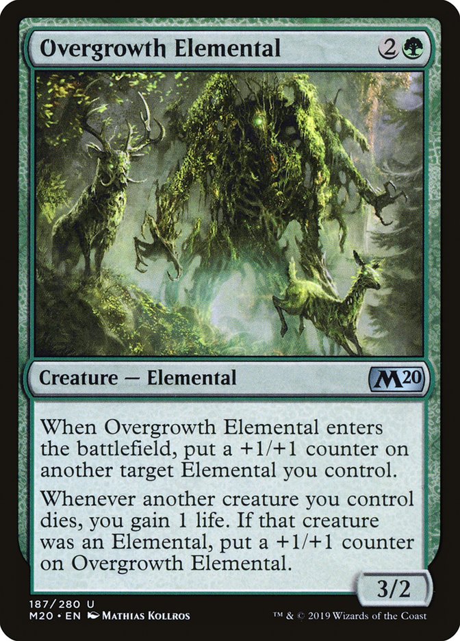 Overgrowth Elemental [Core Set 2020] [Foil]