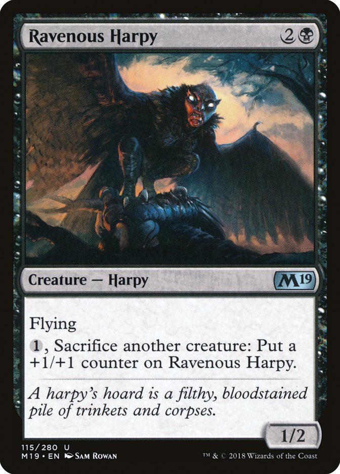 Ravenous Harpy [Core Set 2019] [Foil]