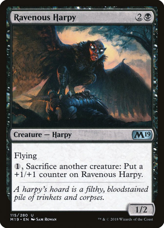 Ravenous Harpy [Core Set 2019] [Foil]