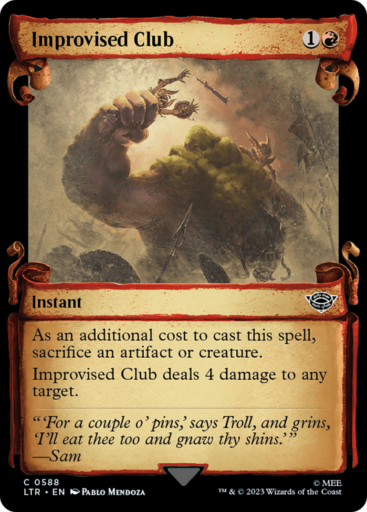 Improvised Club [The Lord of the Rings: Tales of Middle-Earth Showcase Scrolls] [Foil]
