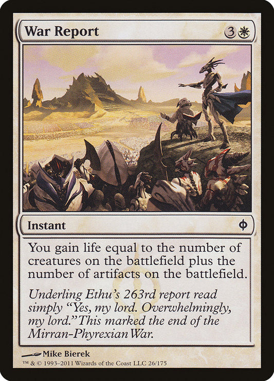 War Report [New Phyrexia] [Foil]