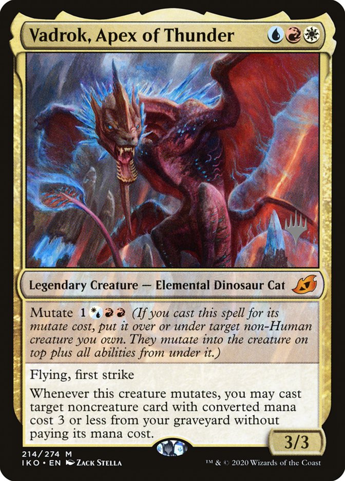 Vadrok, Apex of Thunder (Promo Pack) [Ikoria: Lair of Behemoths Promos] [Foil]