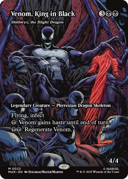 Venom, King in Black - Skithiryx, the Blight Dragon (Borderless) [Marvel's Spider-Man: Eternal-Legal] [Foil]