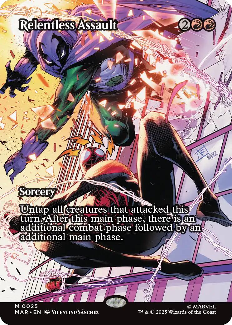 Relentless Assault (Borderless) [Marvel's Spider-Man: Eternal-Legal] [Foil]