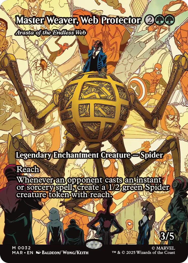 Master Weaver, Web Protector - Arasta of the Endless Web (Borderless) [Marvel's Spider-Man: Eternal-Legal] [Foil]