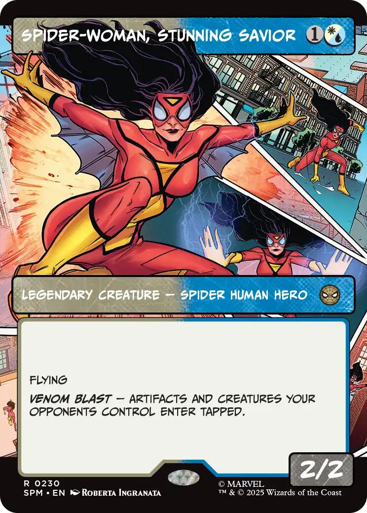 Spider-Woman, Stunning Savior (Borderless) [Marvel's Spider-Man] [Foil]