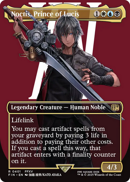 Noctis, Prince of Lucis (Borderless) [FINAL FANTASY] [Foil]