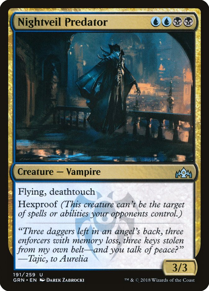 Nightveil Predator [Guilds of Ravnica] [Foil]