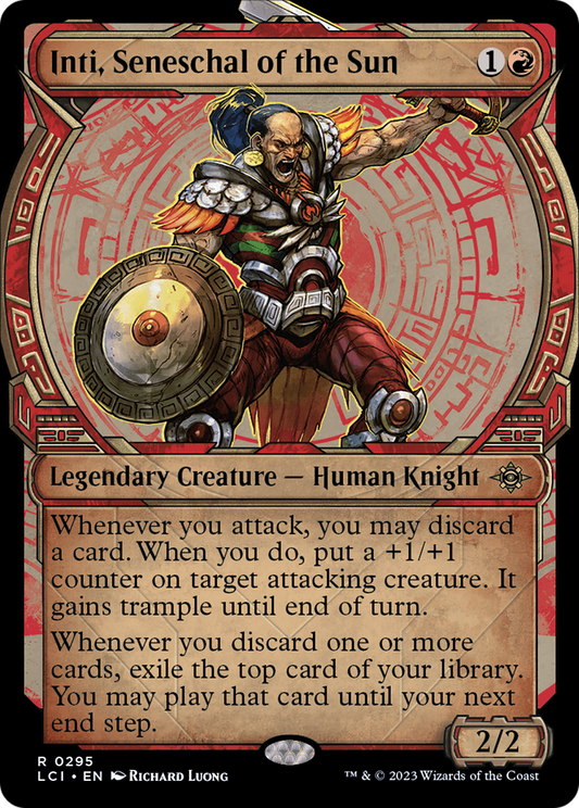 Inti, Seneschal of the Sun (Showcase) [The Lost Caverns of Ixalan] [Foil]