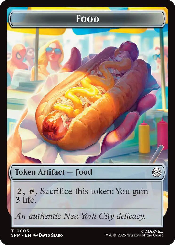 Food // Robot Double-Sided Token [Marvel's Spider-Man Tokens] [Foil]