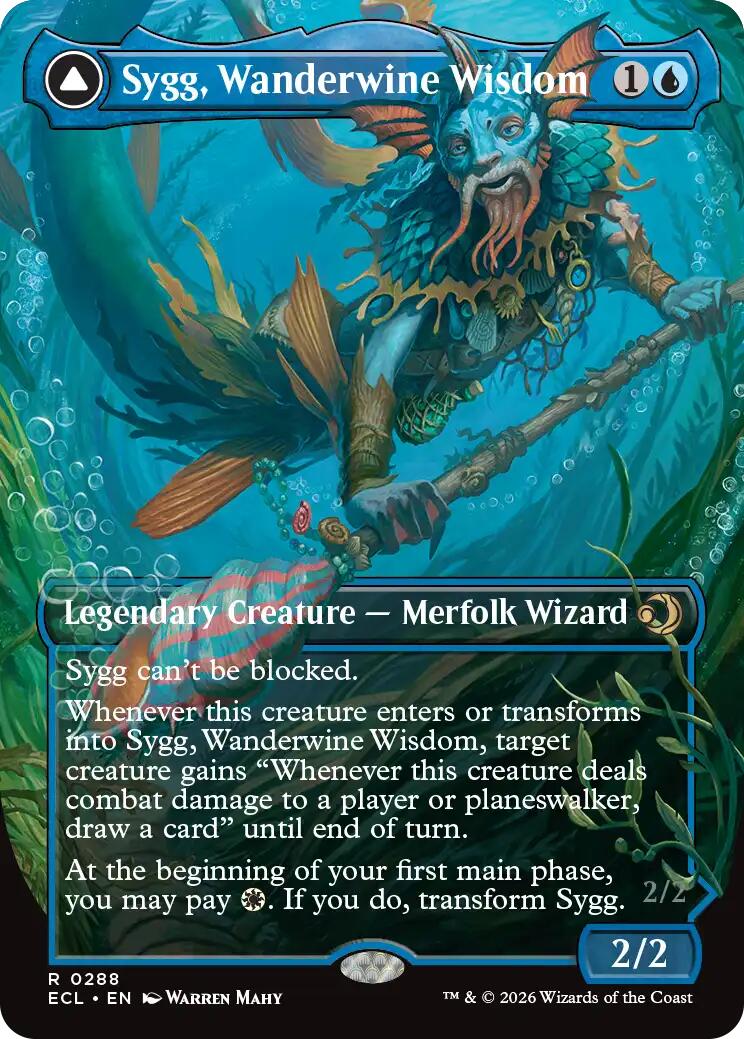 Sygg, Wanderwine Wisdom (Borderless) [Lorwyn Eclipsed] [Foil]