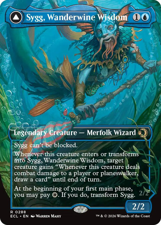 Sygg, Wanderwine Wisdom (Borderless) [Lorwyn Eclipsed] [Foil]