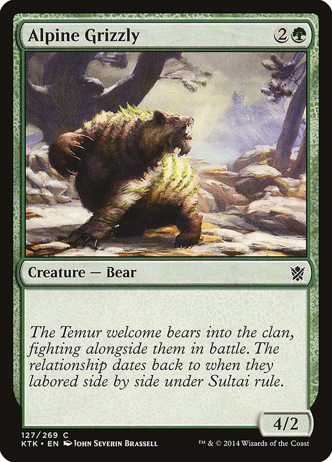 Alpine Grizzly [Khans of Tarkir] [Foil]