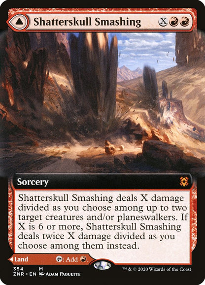 Shatterskull Smashing // Shatterskull, the Hammer Pass (Extended Art) [Zendikar Rising] [Foil]