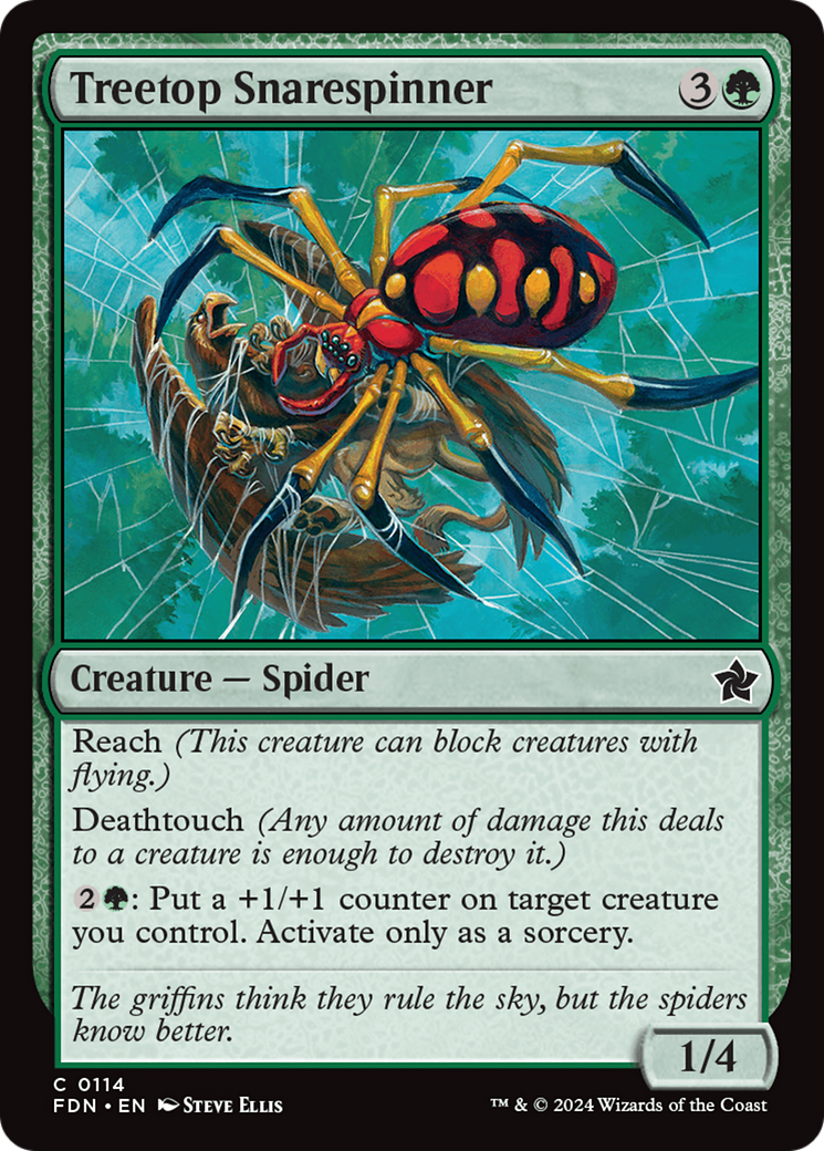 Treetop Snarespinner [Foundations] [Foil]