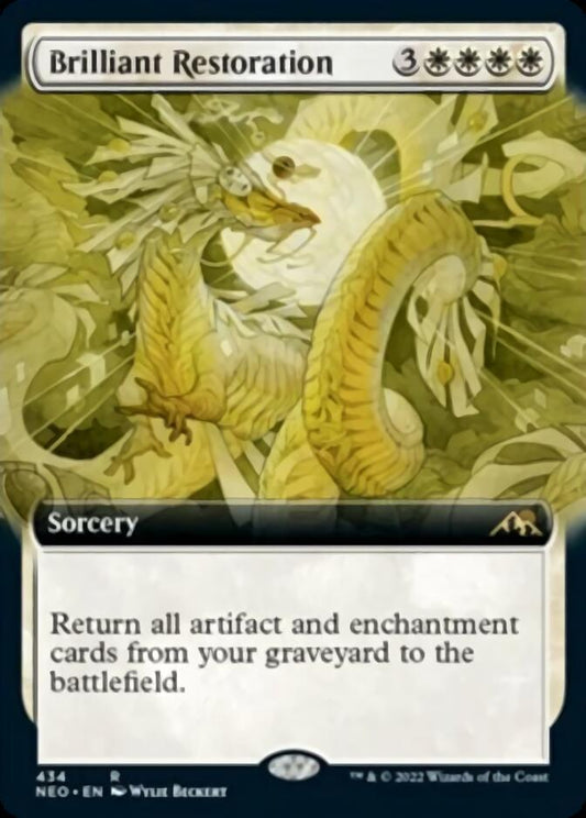 Brilliant Restoration (Extended Art) [Kamigawa: Neon Dynasty] [Foil]