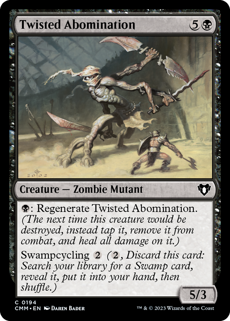 Twisted Abomination [Commander Masters] [Foil]