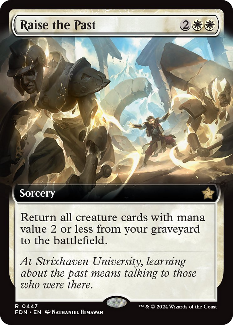 Raise the Past (Extended Art) [Foundations] [Foil]