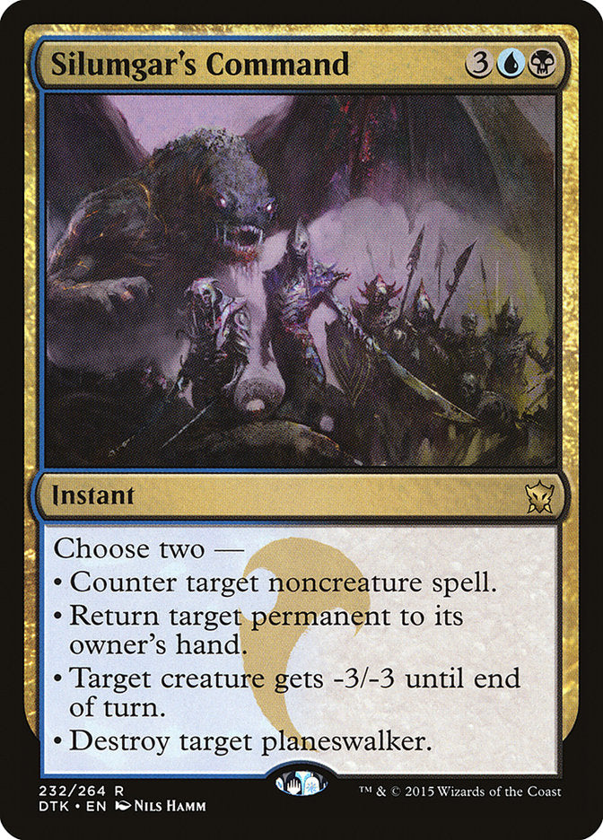 Silumgar's Command [Dragons of Tarkir] [Foil]