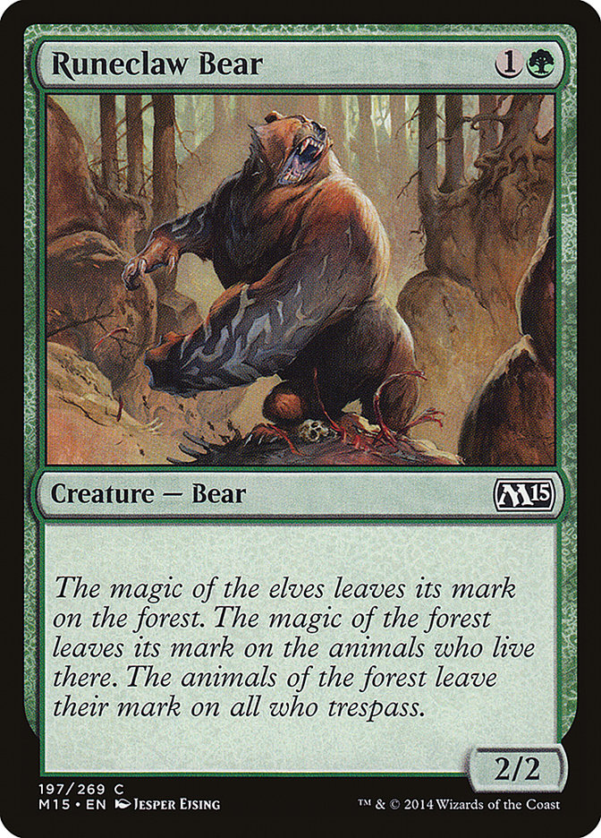 Runeclaw Bear [Core Set 2015] [Foil]