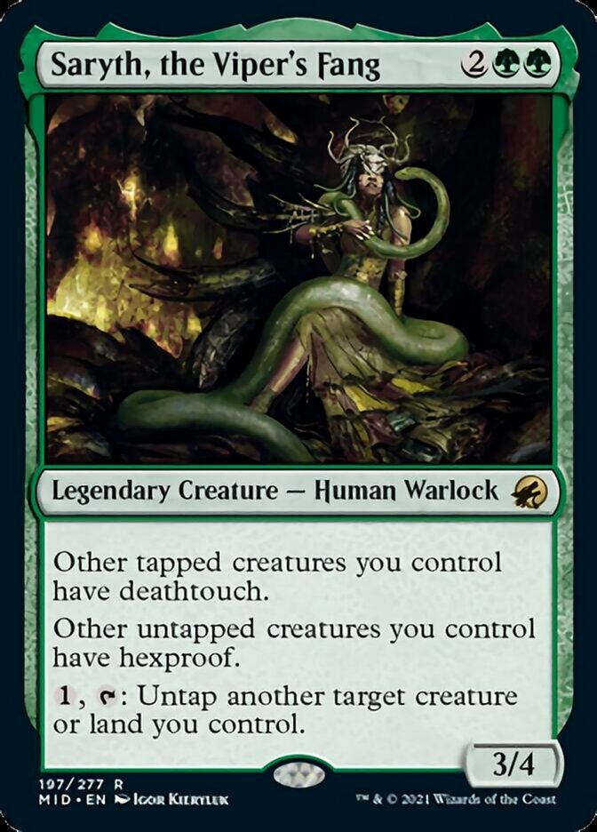 Saryth, the Viper's Fang [Innistrad: Midnight Hunt] [Foil]