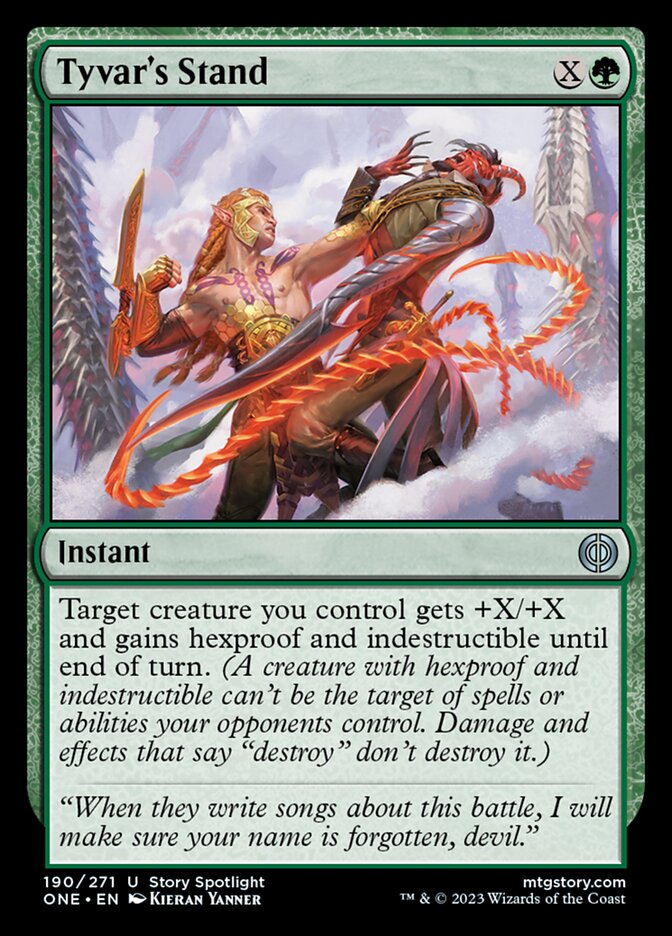 Tyvar's Stand [Phyrexia: All Will Be One] [Foil]