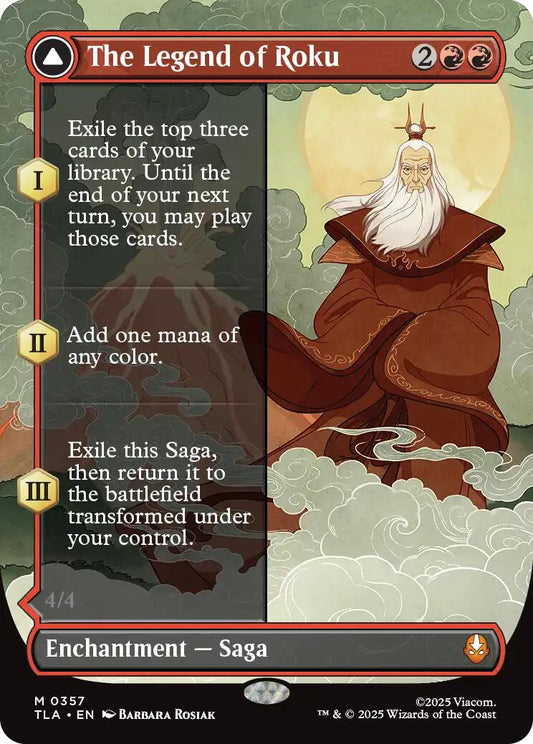 The Legend of Roku (Borderless) [Avatar: The Last Airbender] [Foil]
