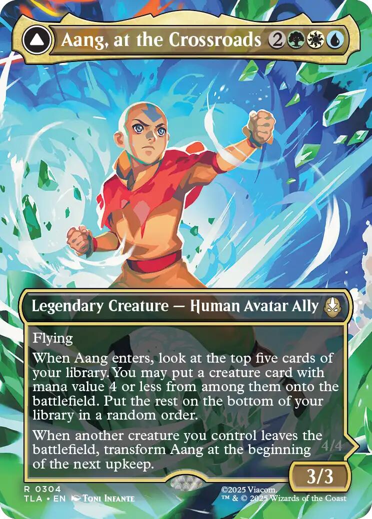 Aang, at the Crossroads (Borderless) [Avatar: The Last Airbender] [Foil]