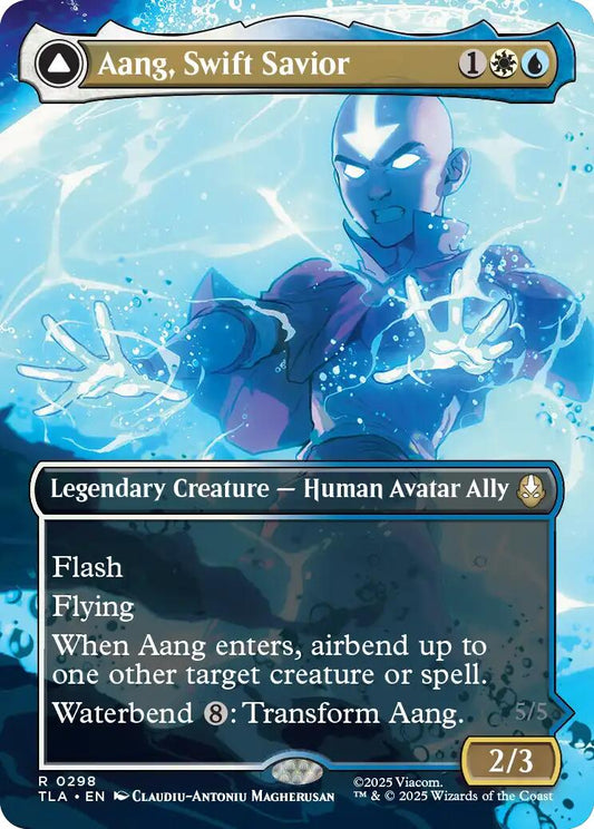 Aang, Swift Savior (298) (Borderless) [Avatar: The Last Airbender] [Foil]