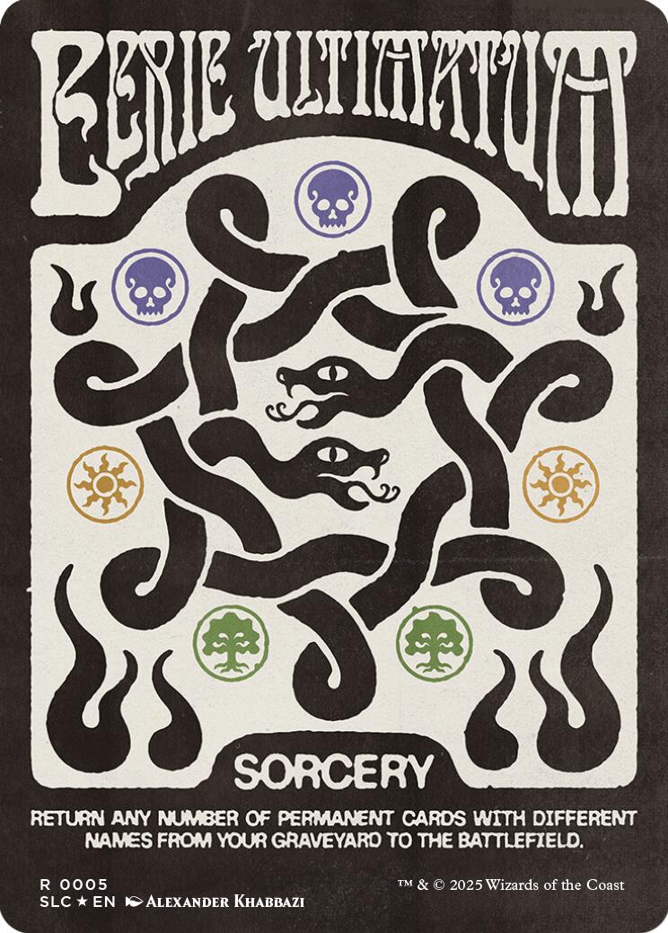 Eerie Ultimatum (Halo Foil) [Secret Lair Countdown Kit]