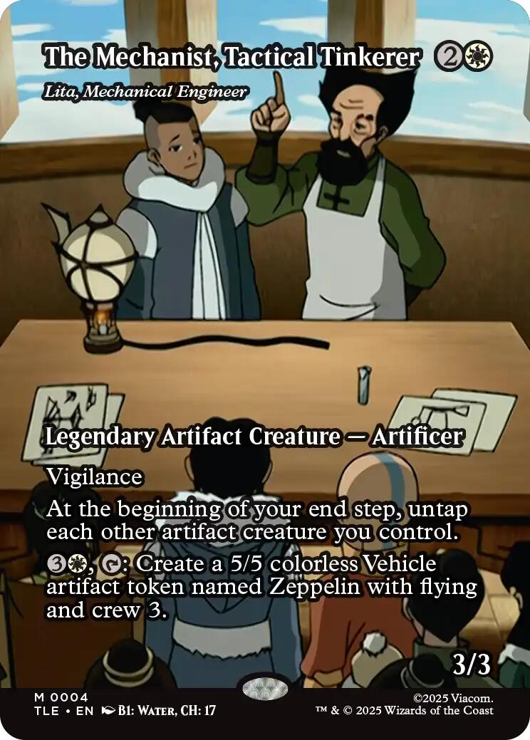 The Mechanist, Tactical Tinkerer - Lita, Mechanical Engineer (Borderless) [Avatar: The Last Airbender: Eternal-Legal] [Foil]
