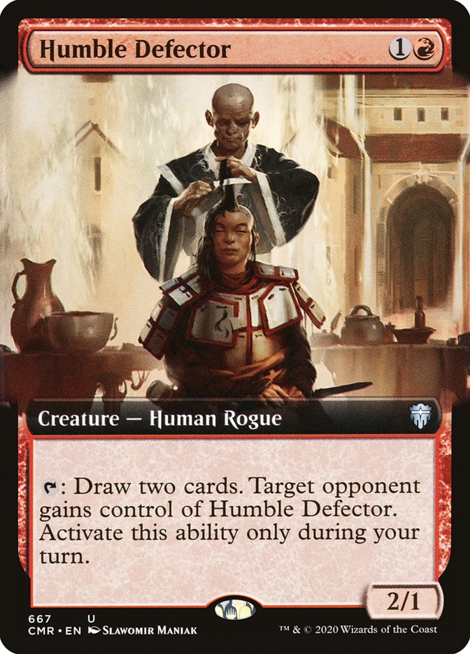 Humble Defector (Extended Art) [Commander Legends] [Foil]