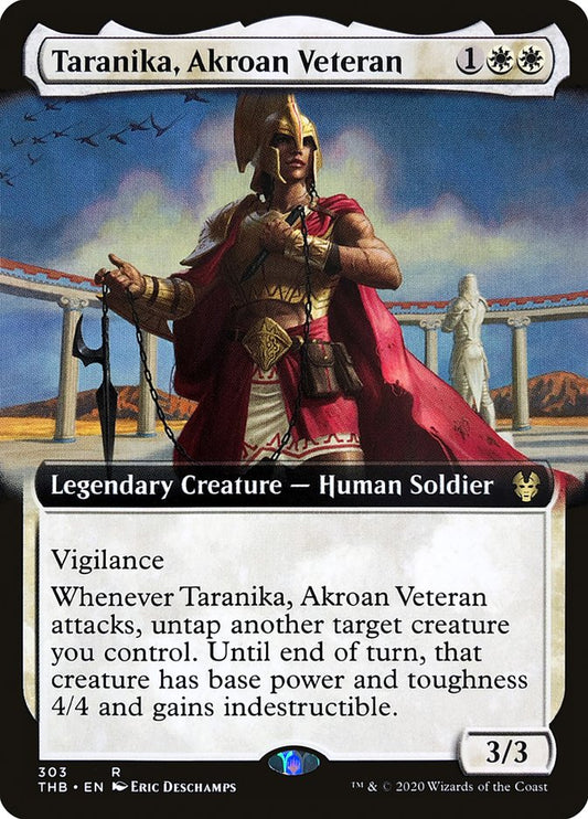 Taranika, Akroan Veteran (Extended Art) [Theros Beyond Death] [Foil]