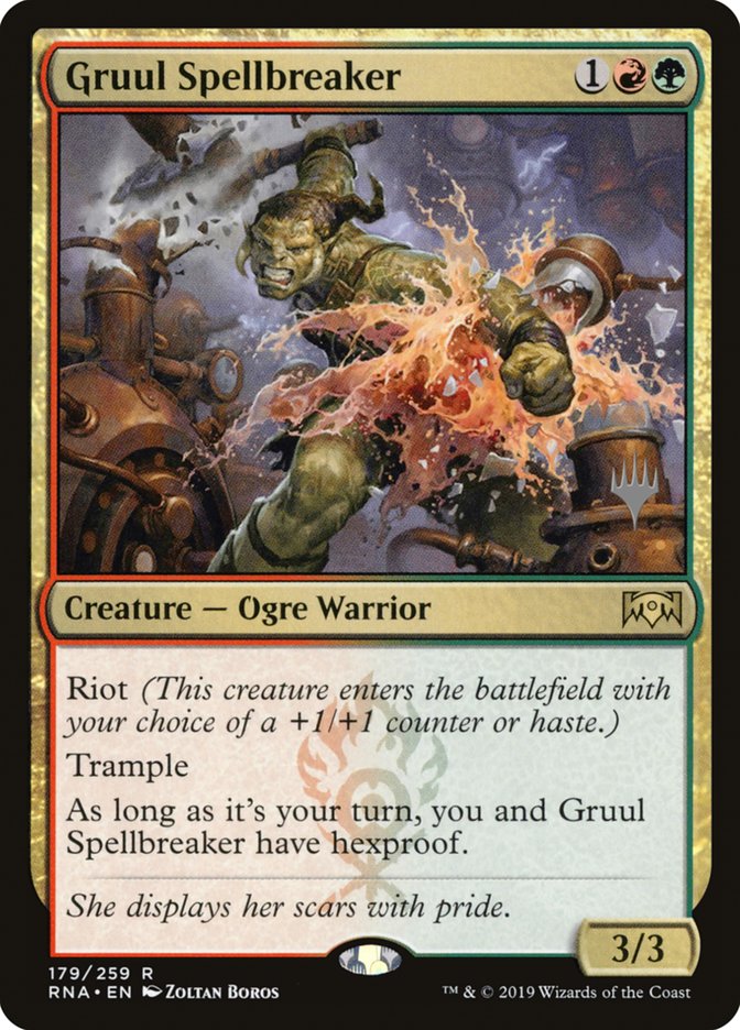 Gruul Spellbreaker (Promo Pack) [Ravnica Allegiance Promos] [Foil]