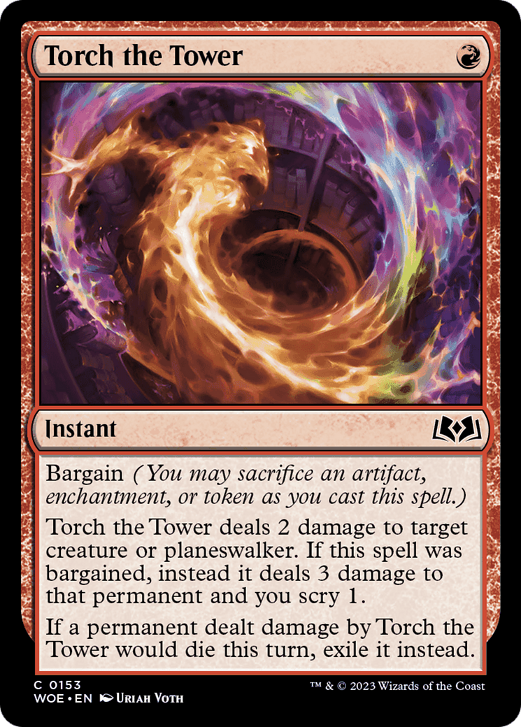 Torch the Tower [Wilds of Eldraine] [Foil]