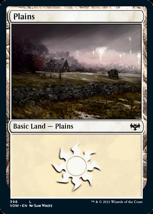 Plains (398) [Innistrad: Crimson Vow] [Foil]