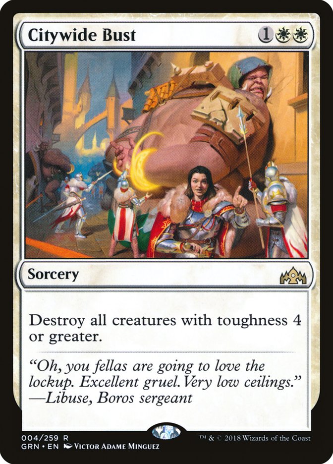 Citywide Bust [Guilds of Ravnica] [Foil]