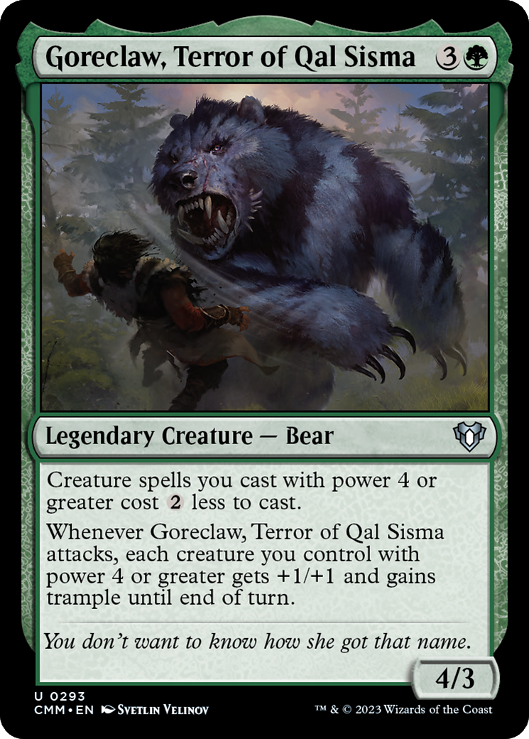 Goreclaw, Terror of Qal Sisma [Commander Masters] [Foil]