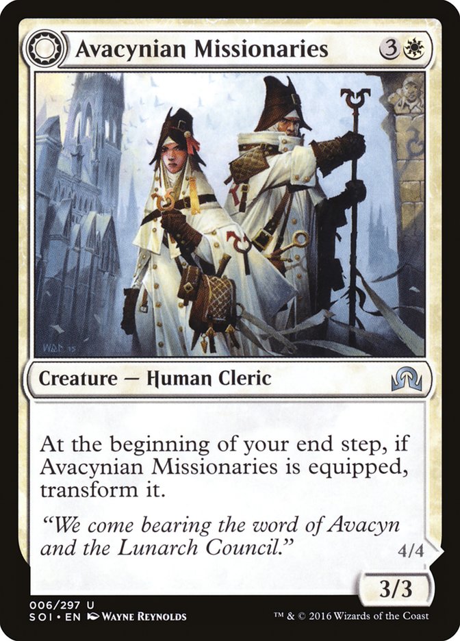 Avacynian Missionaries // Lunarch Inquisitors [Shadows over Innistrad] [Foil]