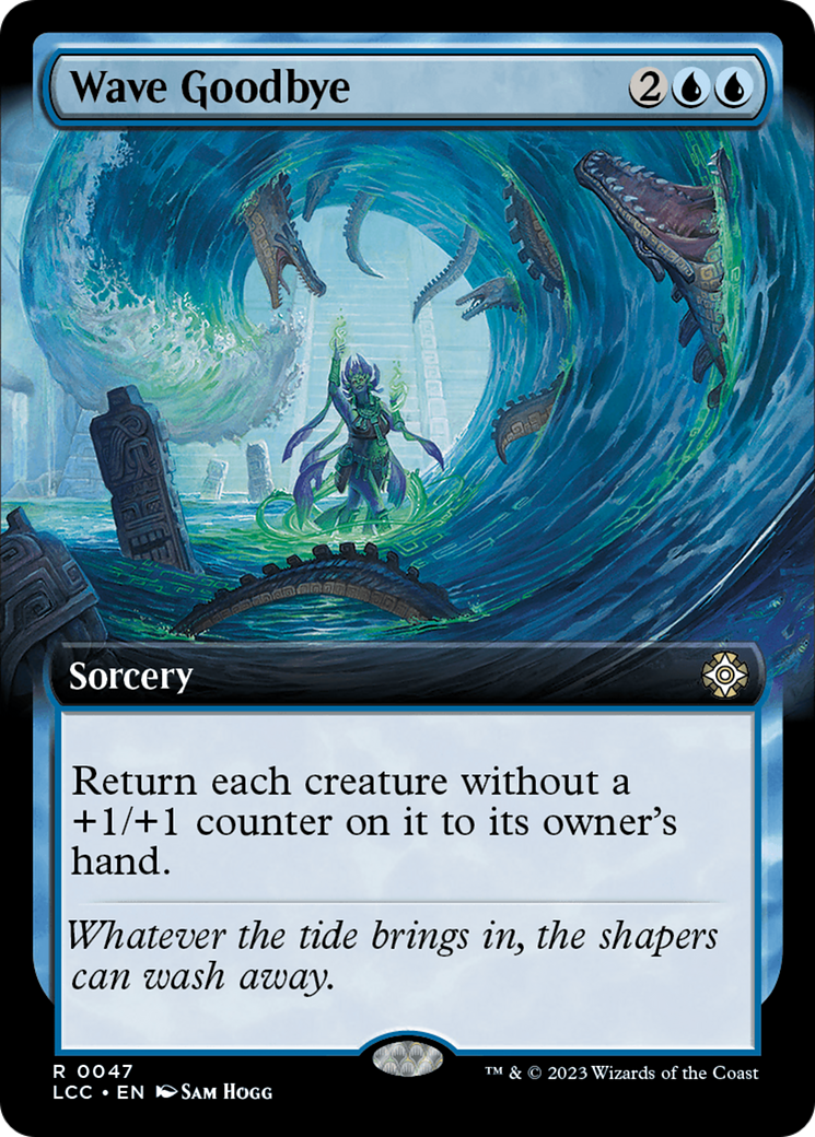 Wave Goodbye (Extended Art) [The Lost Caverns of Ixalan Commander] [Foil]