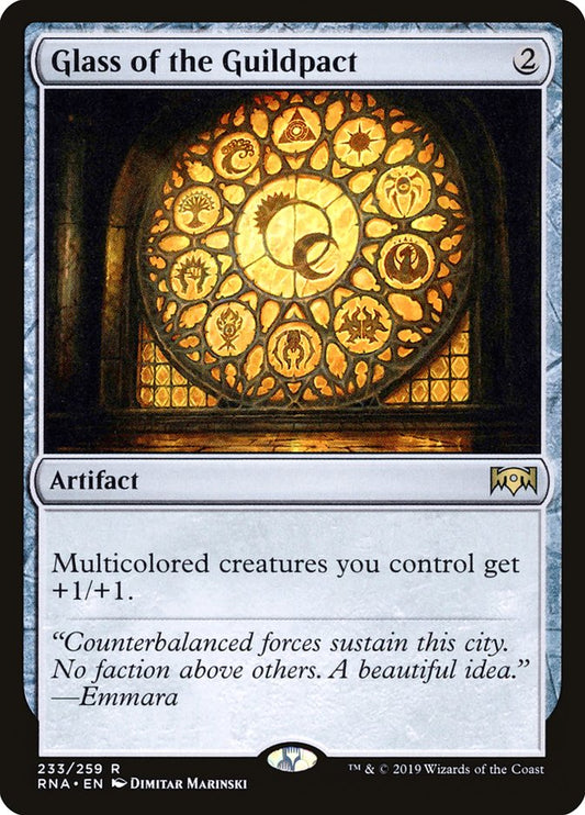 Glass of the Guildpact [Ravnica Allegiance] [Foil]