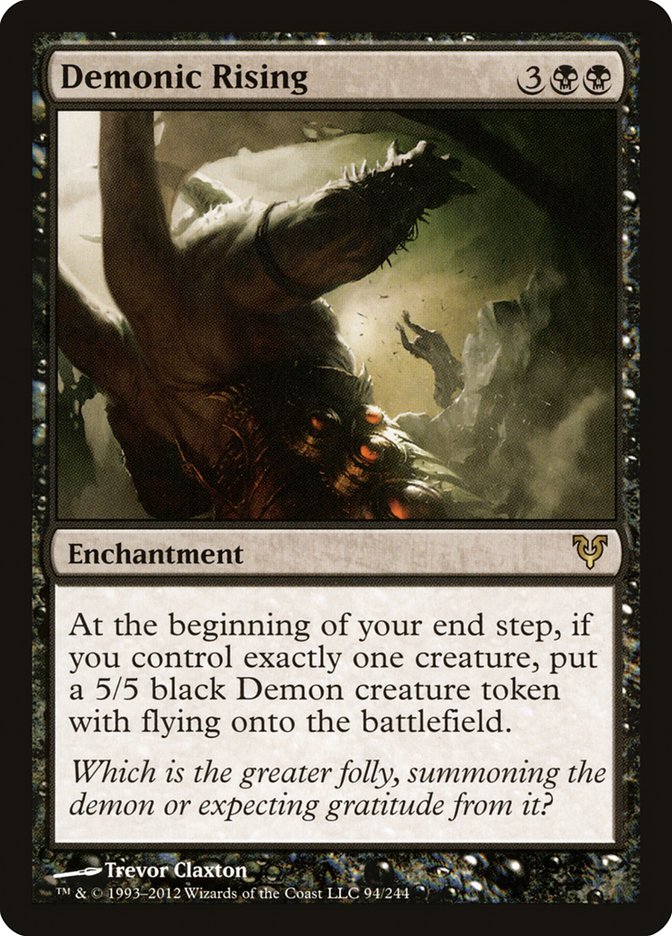 Demonic Rising [Avacyn Restored] [Foil]
