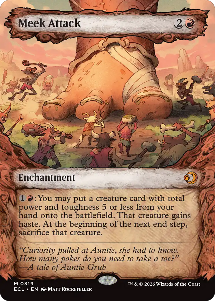 Meek Attack (319) (Showcase) [Lorwyn Eclipsed] [Foil]