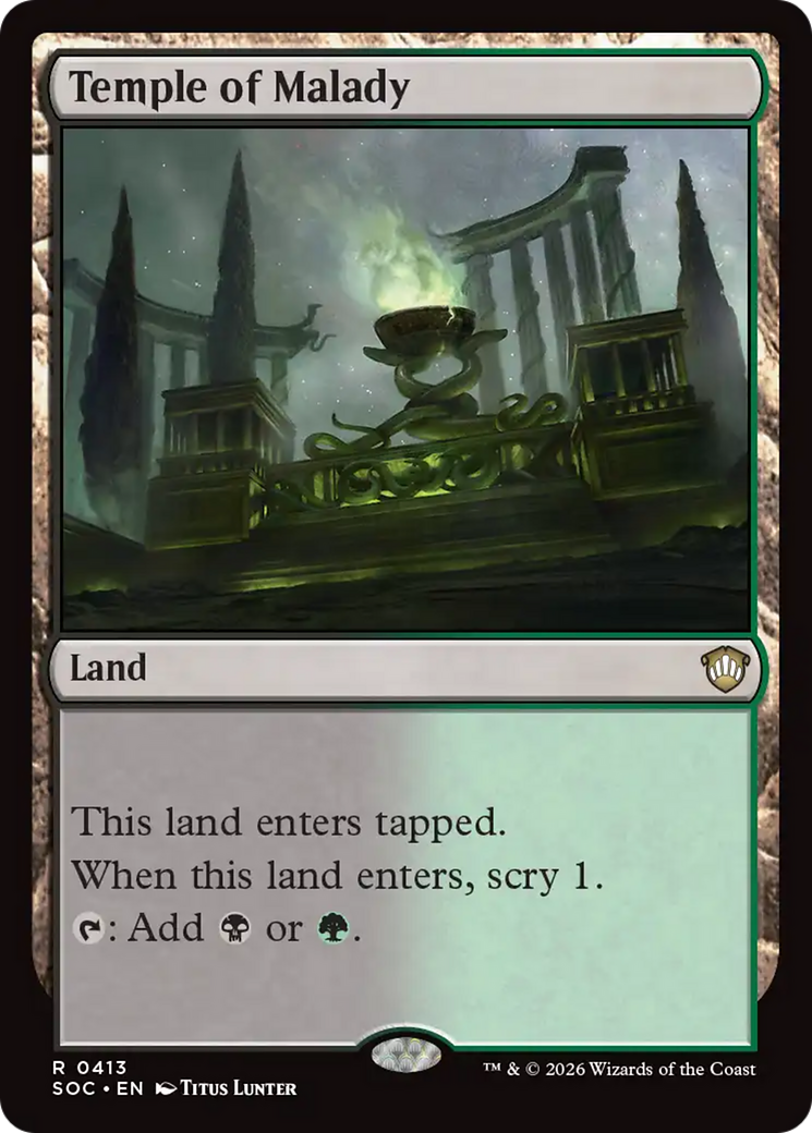 Temple of Malady [Secrets of Strixhaven Commander] [Foil]