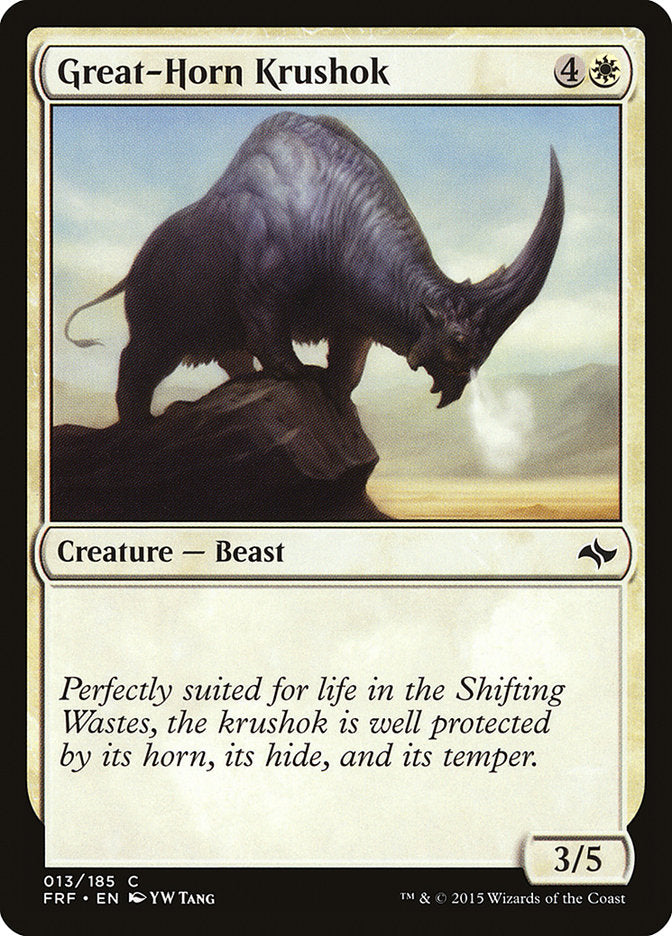 Great-Horn Krushok [Fate Reforged] [Foil]