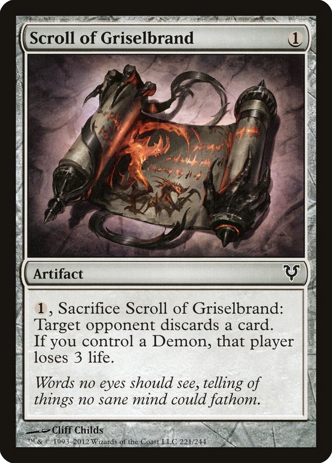 Scroll of Griselbrand [Avacyn Restored] [Foil]