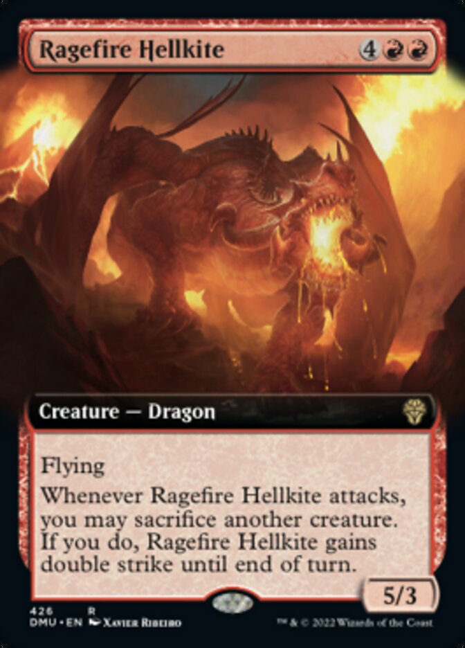 Ragefire Hellkite (Extended Art) [Dominaria United] [Foil]
