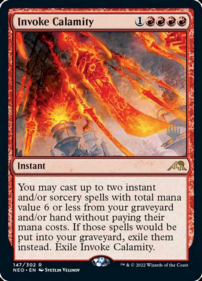 Invoke Calamity (Promo Pack) [Kamigawa: Neon Dynasty Promos] [Foil]