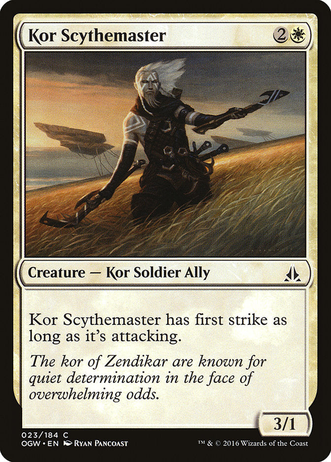Kor Scythemaster [Oath of the Gatewatch] [Foil]
